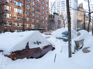 Cars and snow