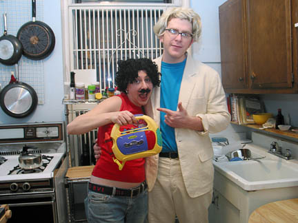 Our costume: Hall & Oates