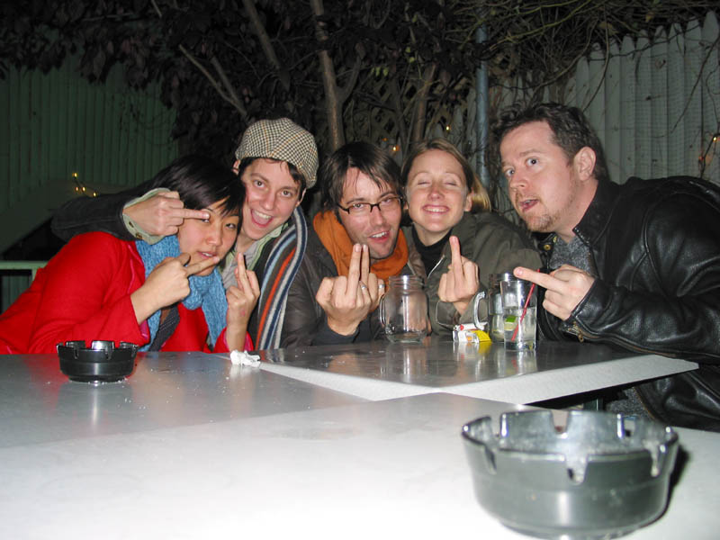 Golden Bears, from left to right: Constance, Jenny, Mike, Tess, and Mart