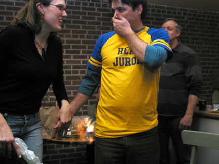 Rich, Karen, and the HEAD JUROR shirt
