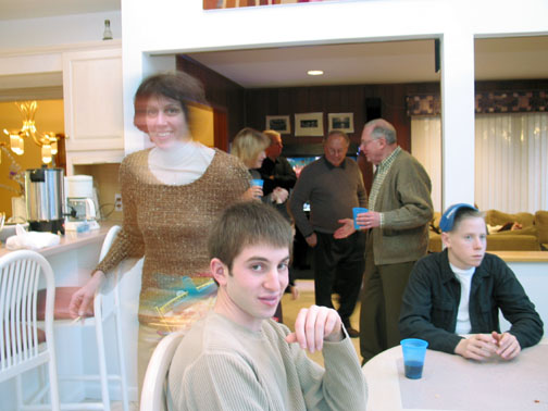 David at the table.
