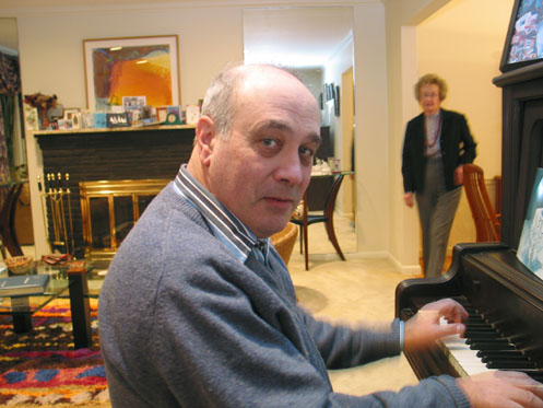 Richard plays the piano