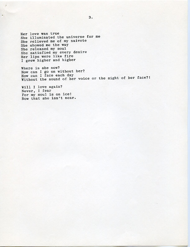 The poem appears to be typed nicely, though